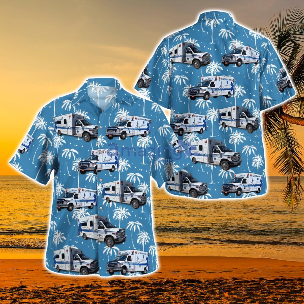 New York, Livonia EMS Hawaiian Shirt - NLMP0511BC06 New York, Livonia EMS Hawaiian Shirt