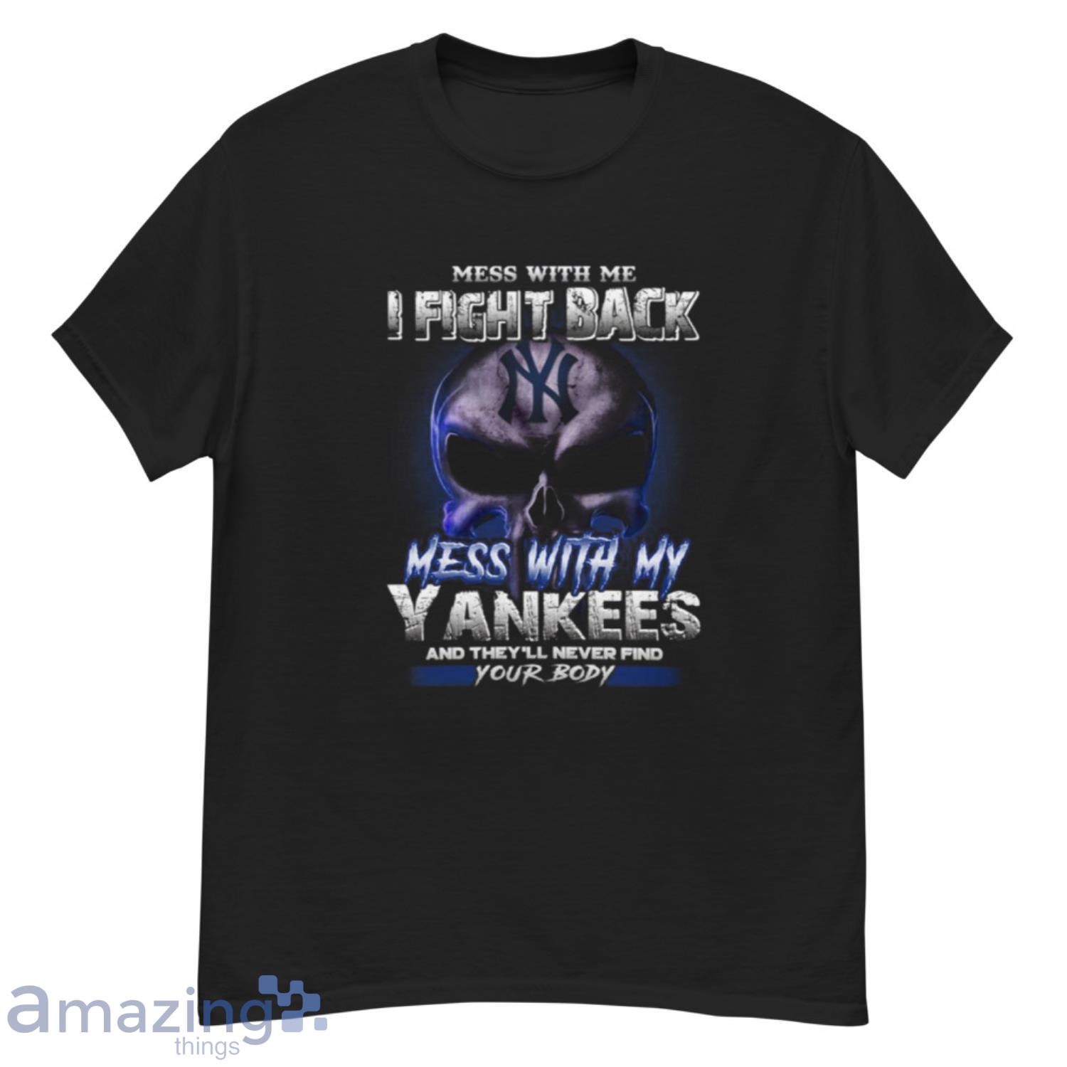 New York Yankees MLB Baseball Punisher Skull Mess With My Team