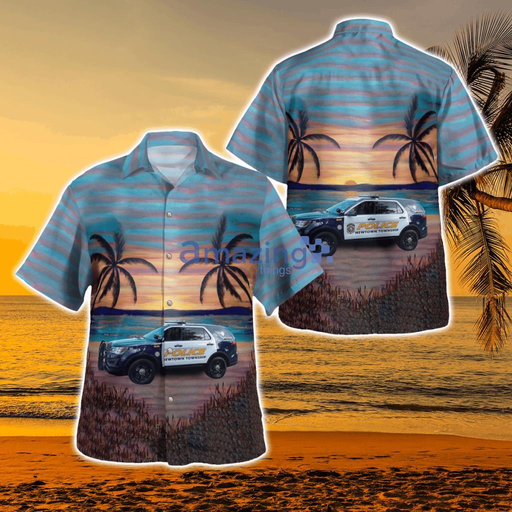 Newtown Borough Police Department Hawaiian Shirt - KTLT0507BG07 Newtown Borough Police Department Hawaiian Shirt