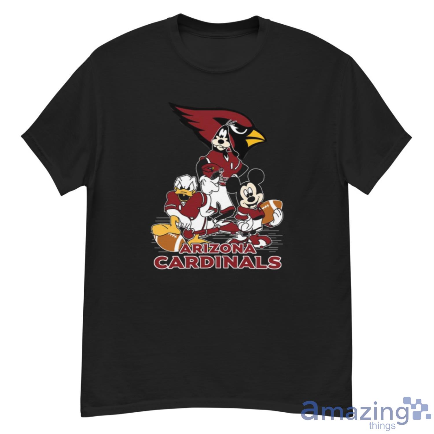NFL Arizona Cardinals Mickey Mouse Donald Duck Goofy Football Shirt T Shirt - G500 Men’s Classic T-Shirt