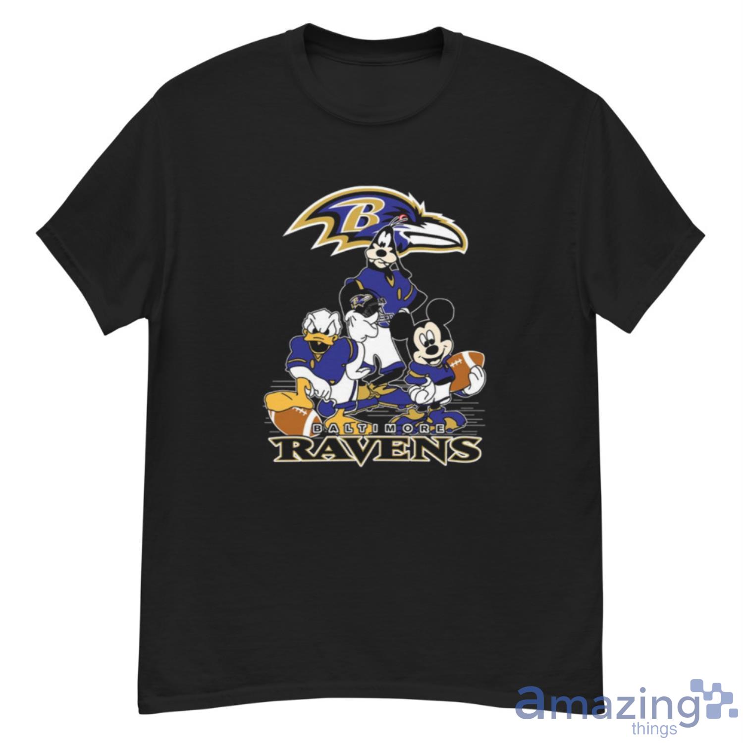 Baltimore Ravens Mickey Mouse Super Bowl Football Shirt - High