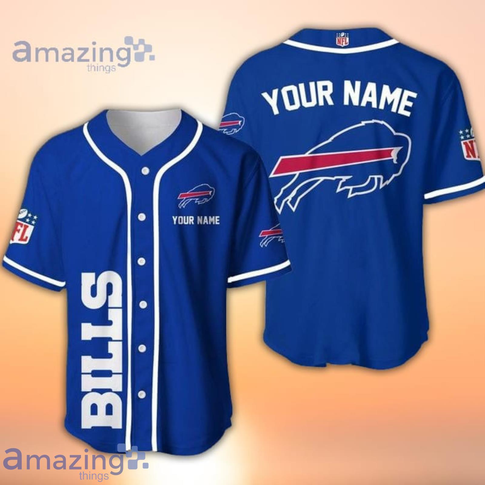 Buffalo Bills Logo NFL Baseball Jersey Shirt For Men And Women - YesItCustom