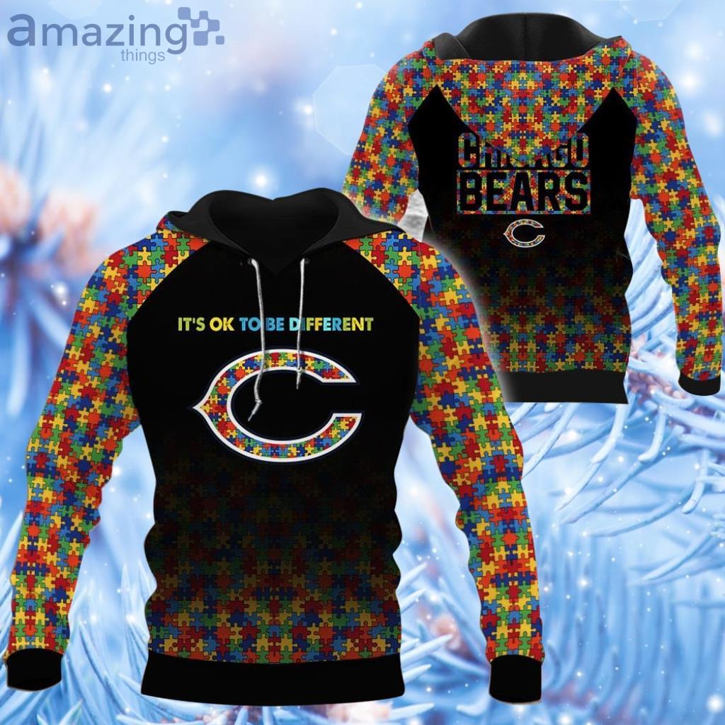 Peace Love Autism Chicago Bears Nfl Shirt