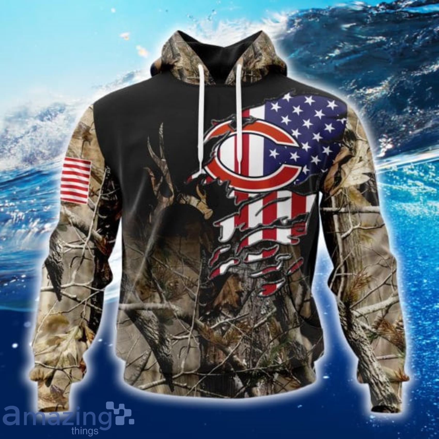 Chicago Bears Nfl Camo Chicago Bears Chicago Bears 3D Hoodie