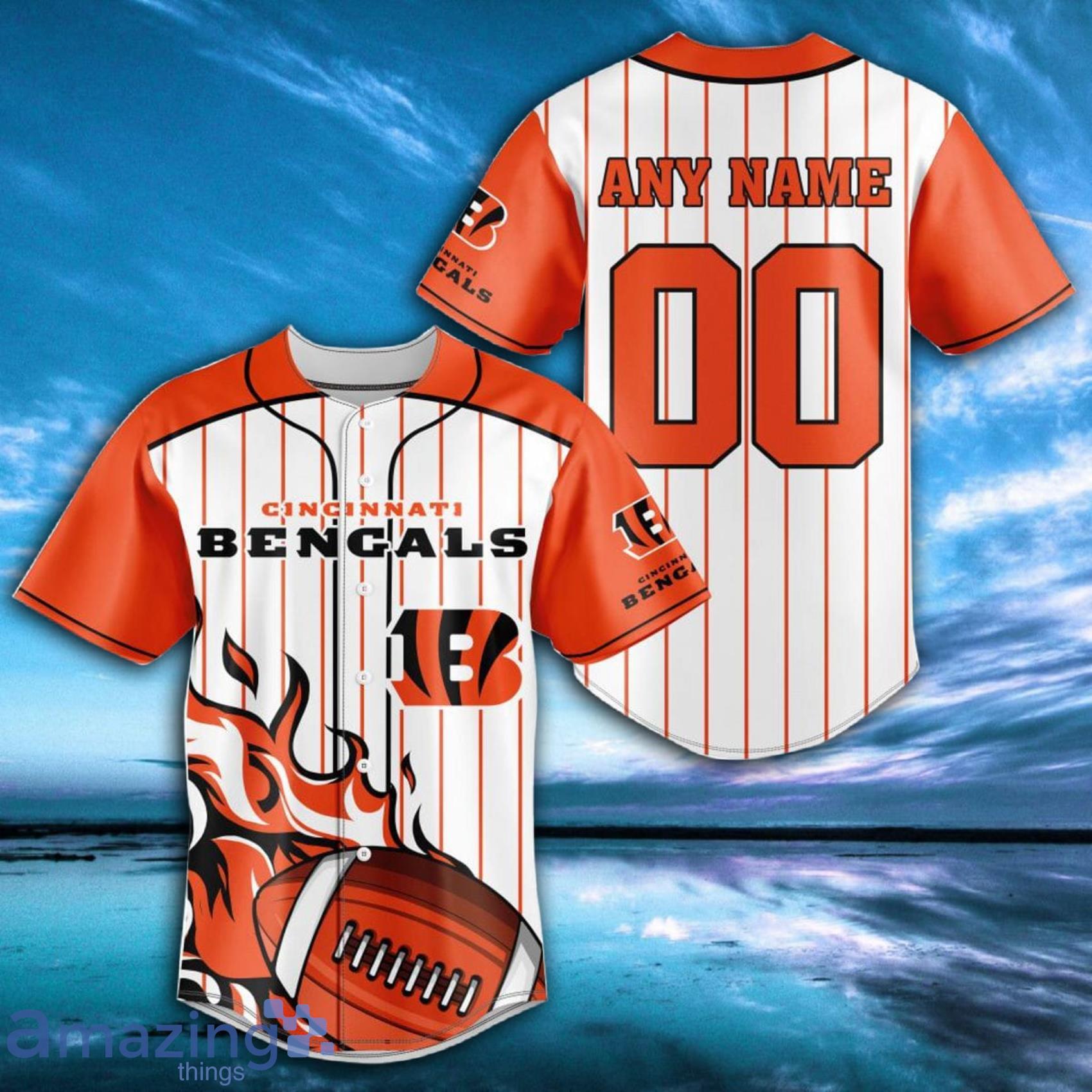 Cincinnati Bengals-NFL BASEBALL JERSEY CUSTOM NAME AND NUMBER Best