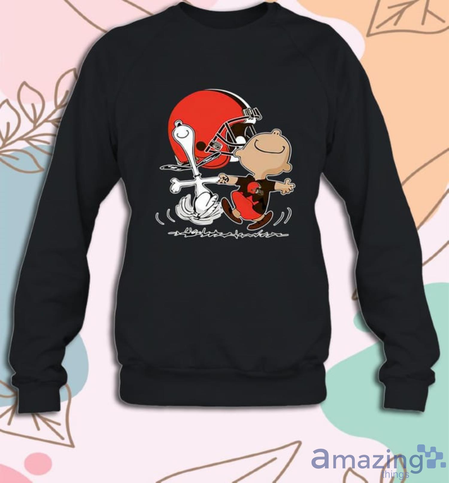 Nfl Cleveland Browns Charlie Brown Snoopy Cleveland Browns T-Shirt