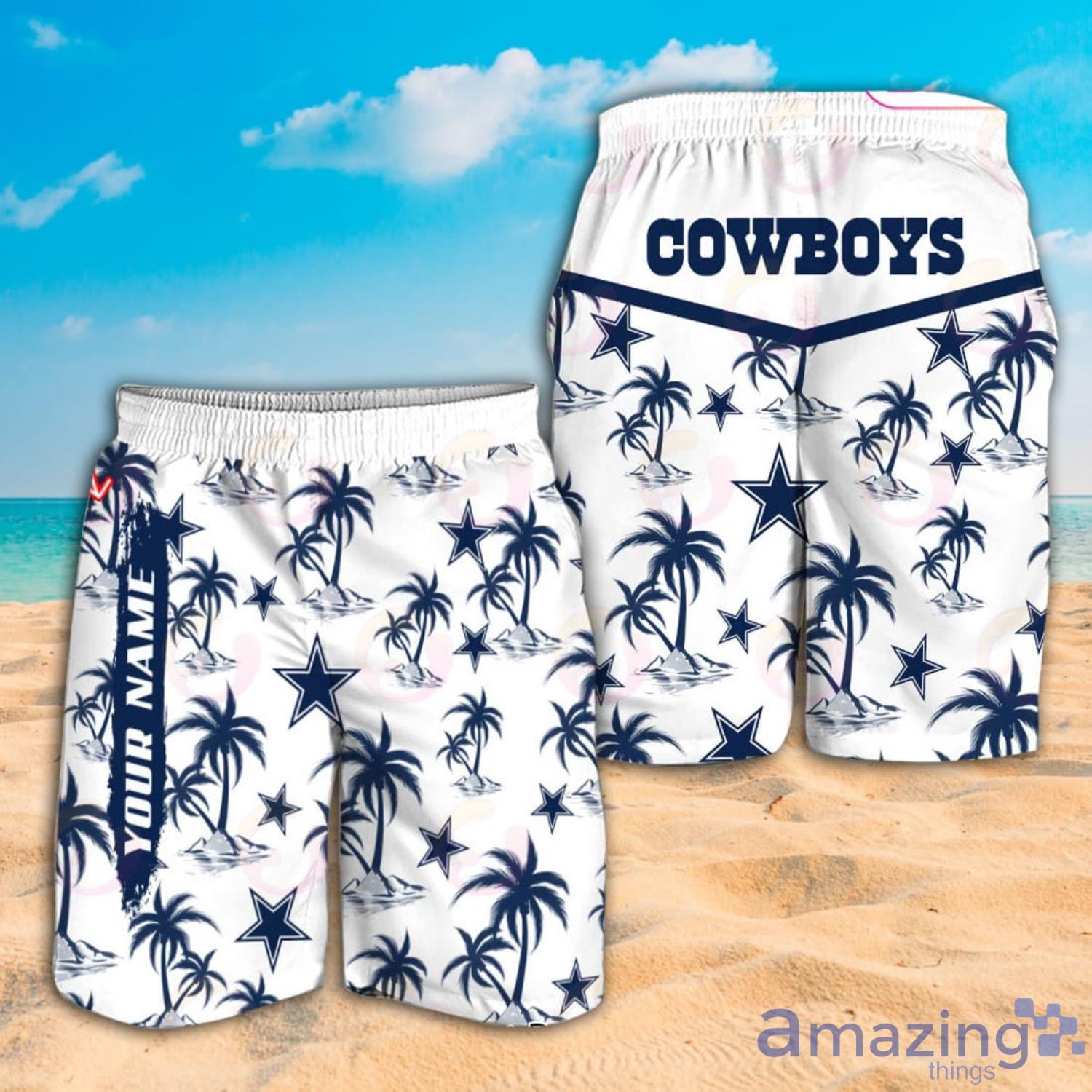 Dallas Cowboys Custom Name NFL Hawaiian Shirt And Shorts Gift For