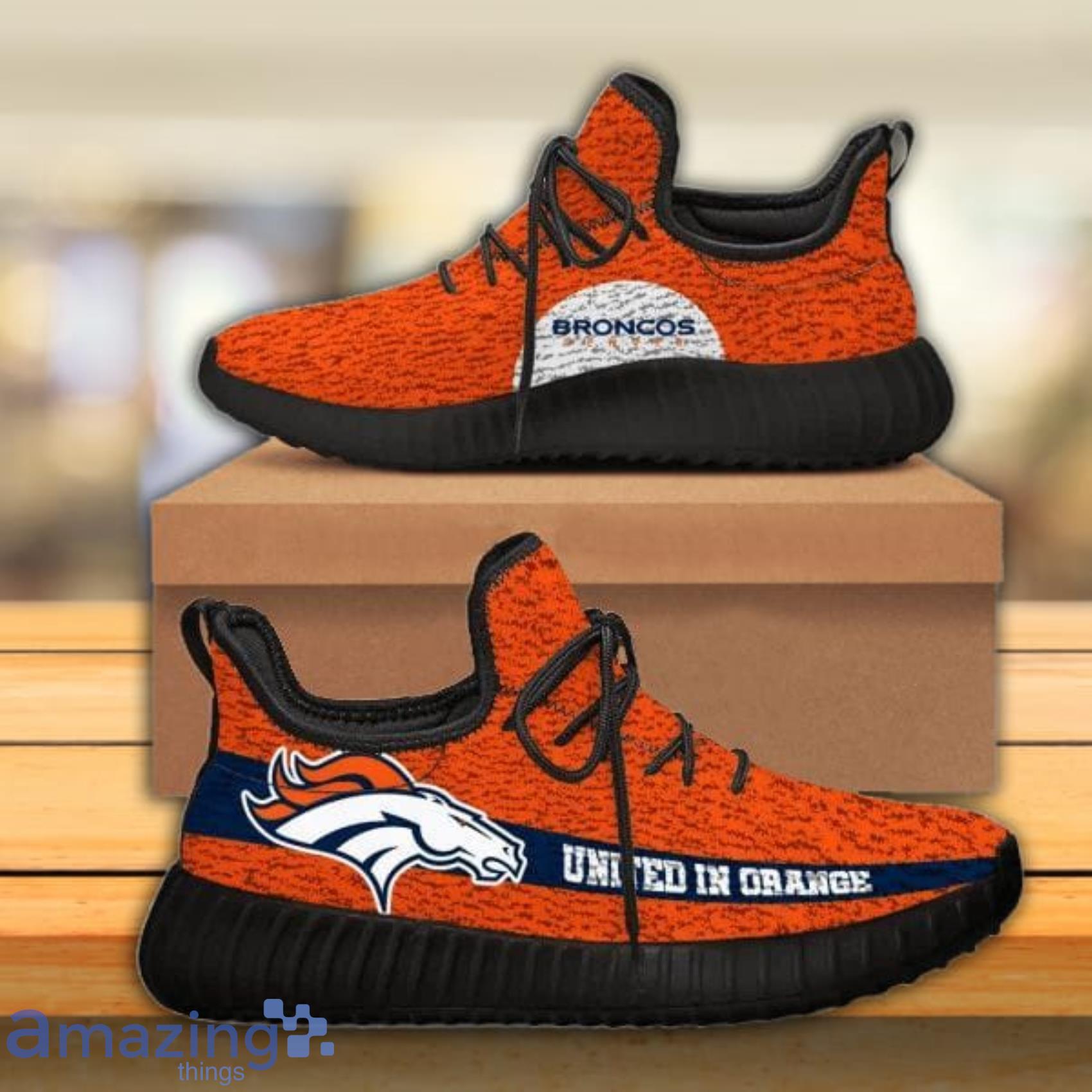 NFL Denver Broncos Teams Football Reze Shoes Spor Shoes For Men