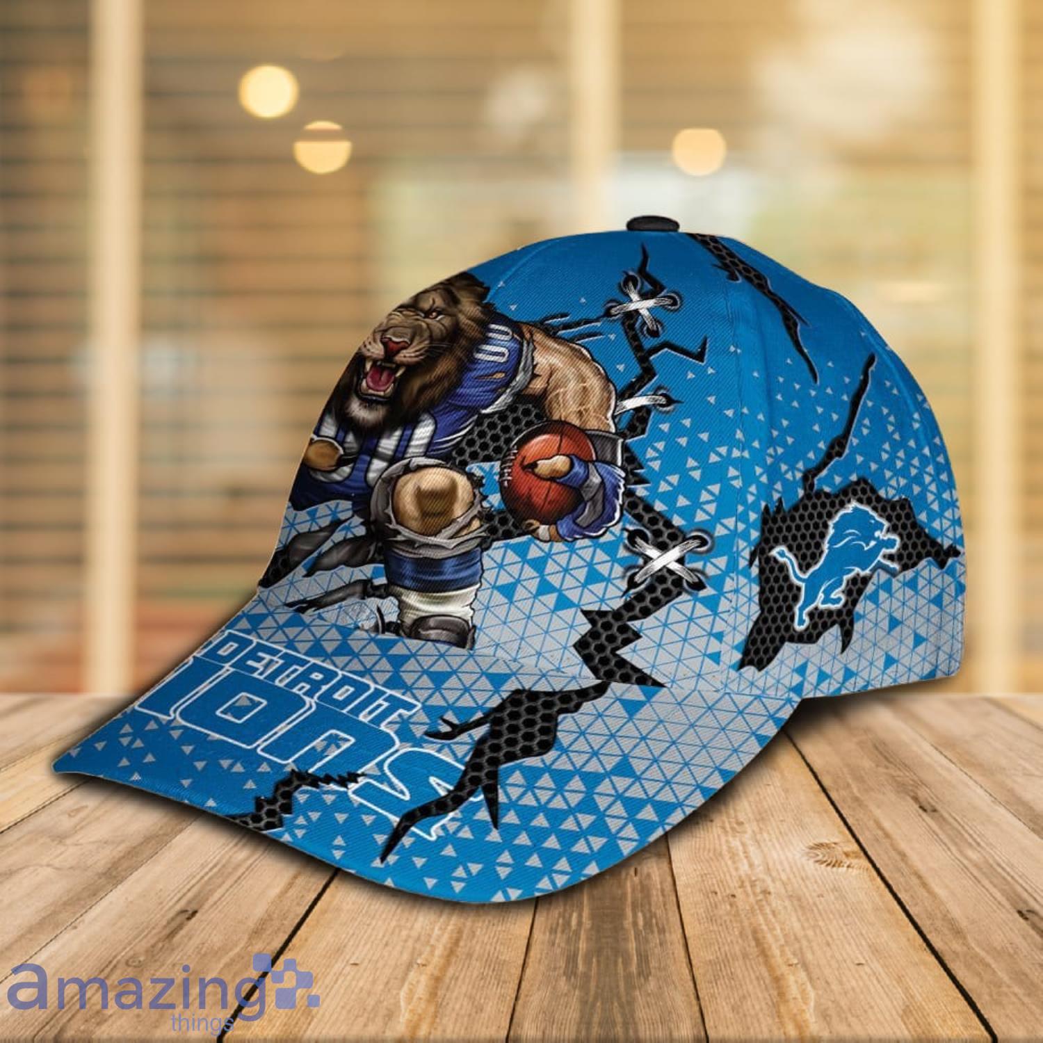 Detroit Lions Personalized NFL Classic Cap 3D Gift For Fans