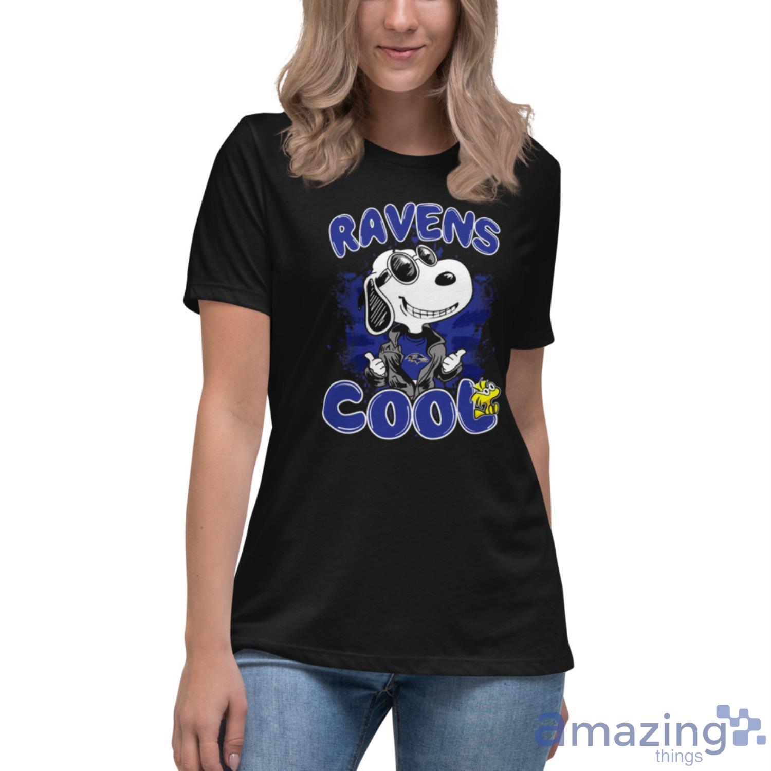 NFL Football Baltimore Ravens Cool Snoopy Shirt Youth T-Shirt