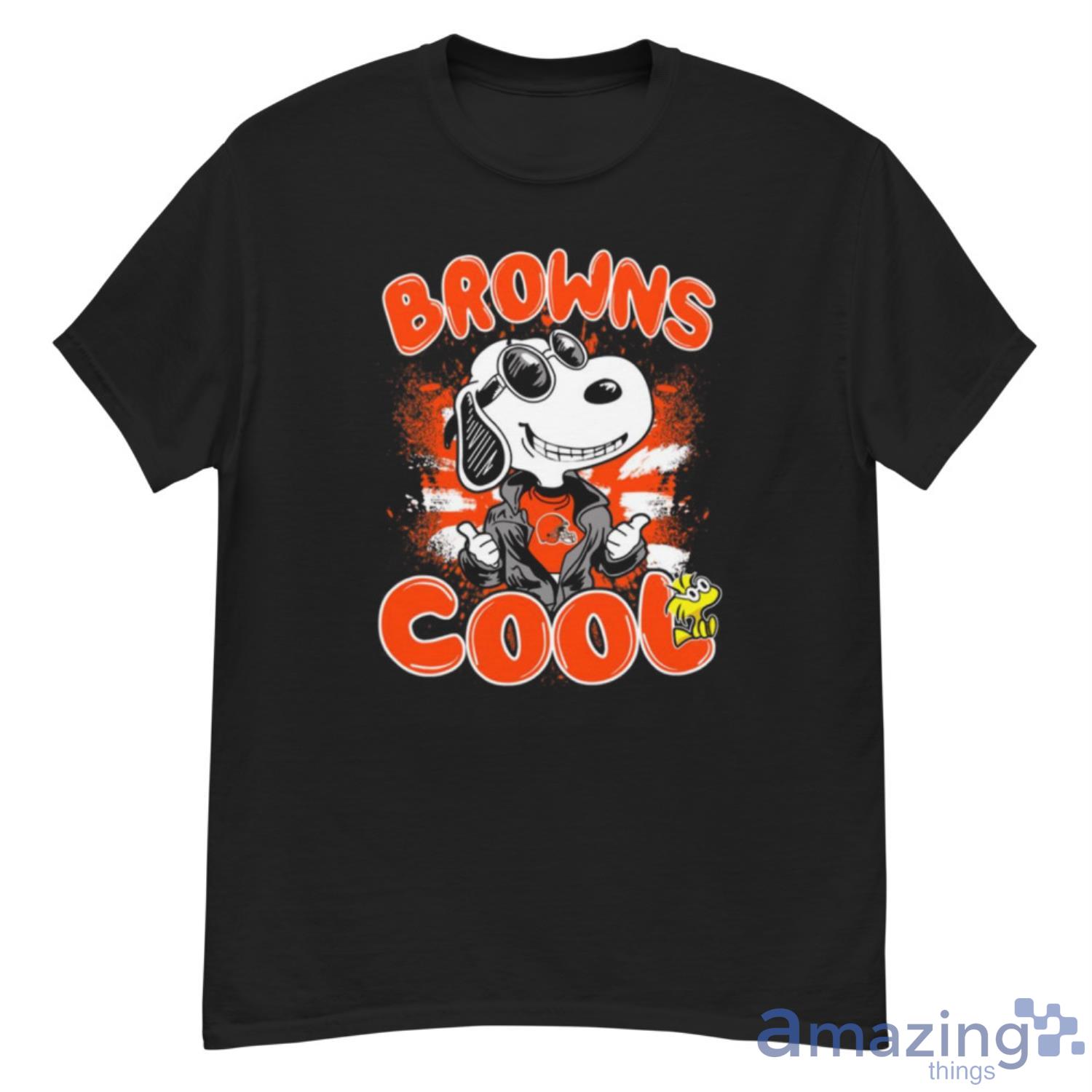 NFL Football Cleveland Browns Cool Snoopy Shirt T Shirt - G500 Men’s Classic T-Shirt