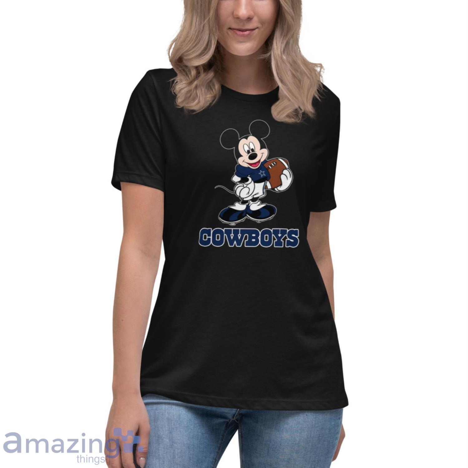 NFL Football Dallas Cowboys Cheerful Mickey Mouse Shirt Ceramic