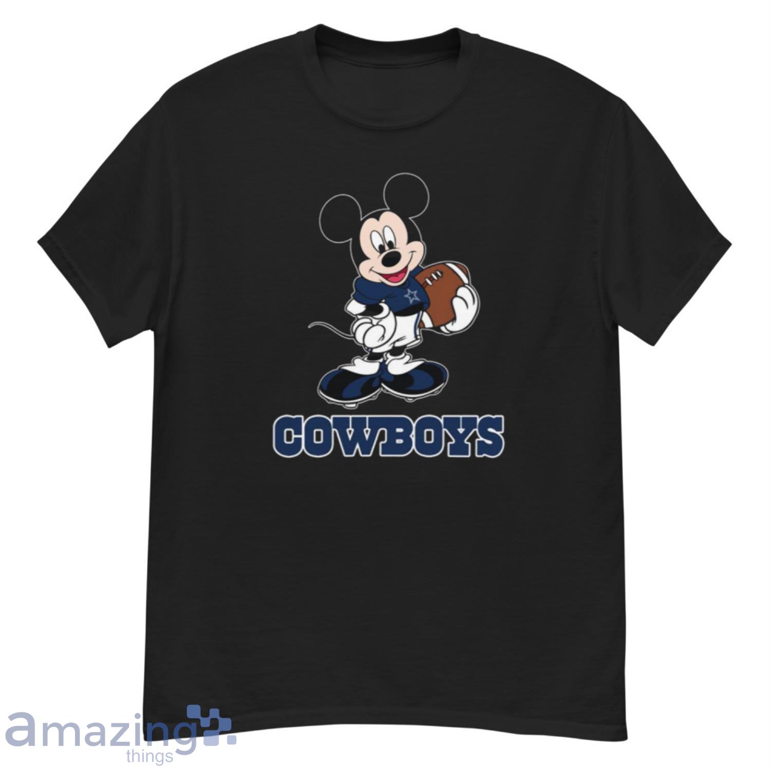 NFL Football Dallas Cowboys Cheerful Mickey Mouse Shirt Ceramic