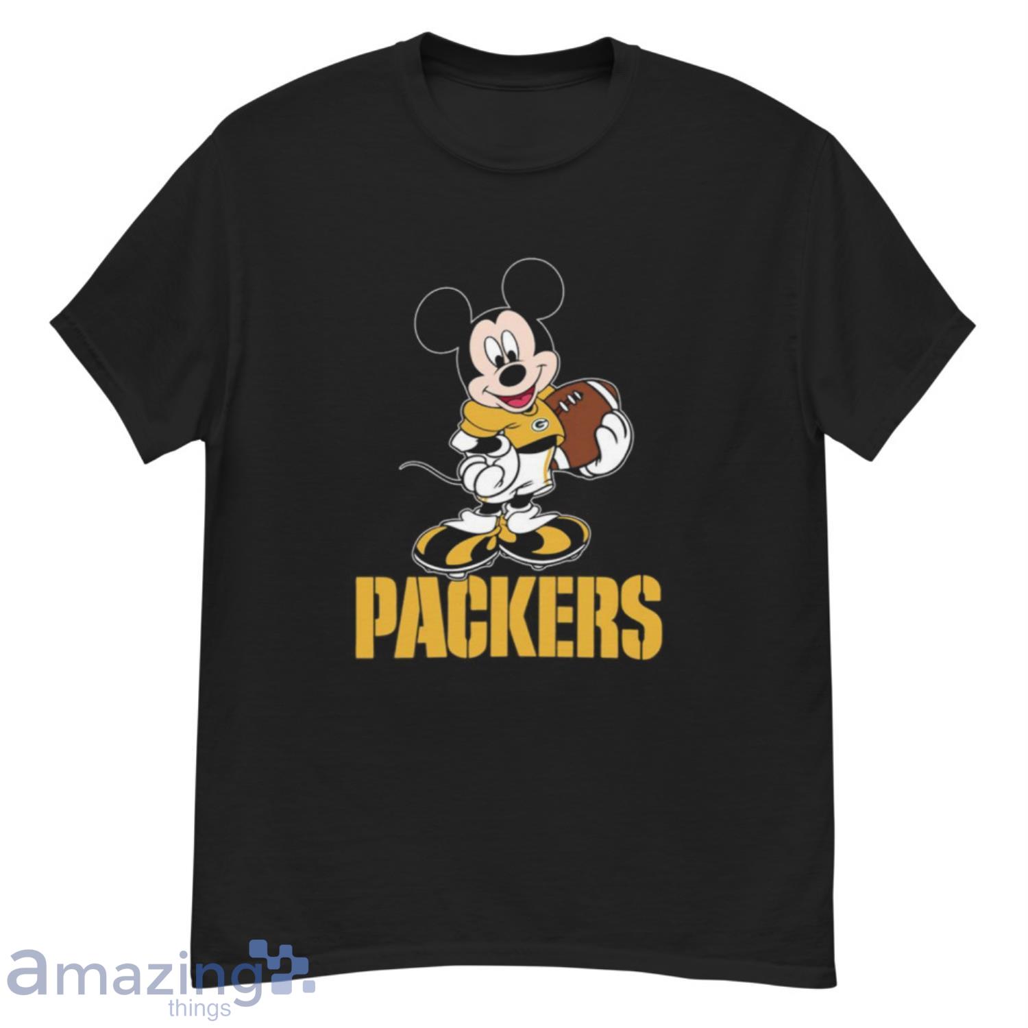 NFL Football Green Bay Packers Cheerful Mickey Mouse Shirt Youth Hoodie