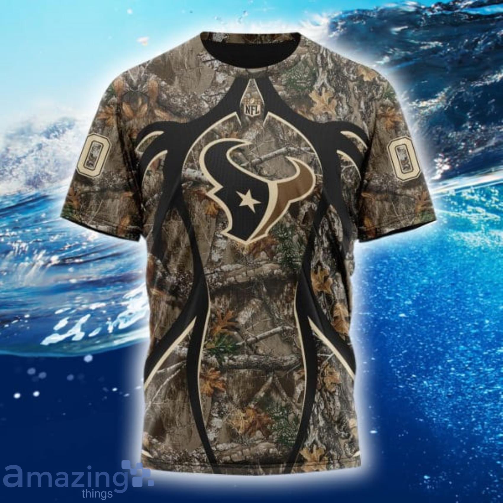 Houston Texans NFL Special Camo Realtree Hunting Personalized