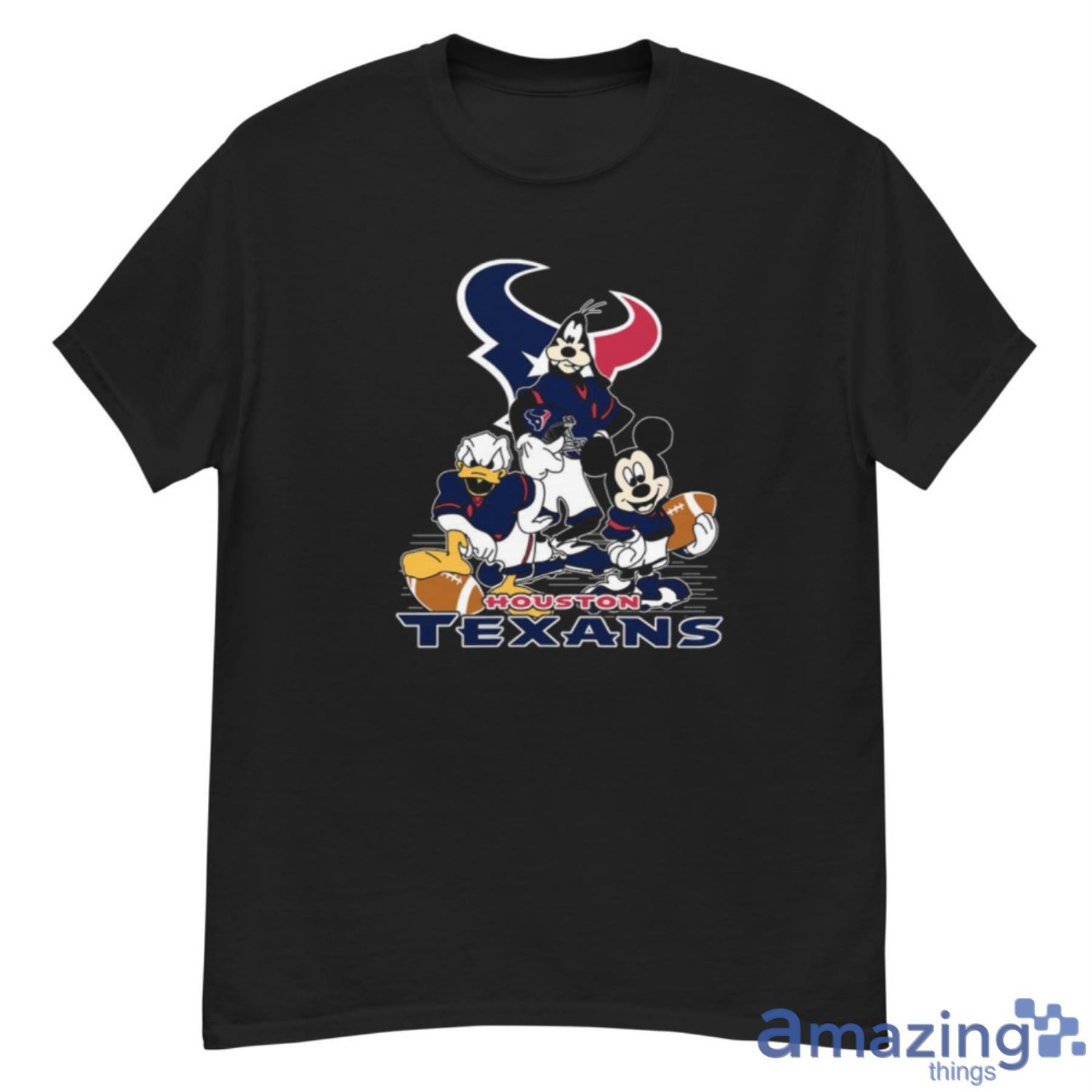NFL Houston Texans Mickey Mouse Donald Duck Goofy Football Shirt T Shirt - G500 Men’s Classic T-Shirt