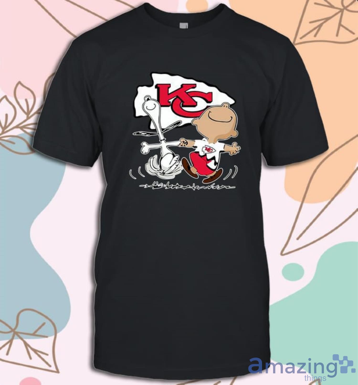 The Peanuts Cheering Go Snoopy Kansas City Chiefs Shirts