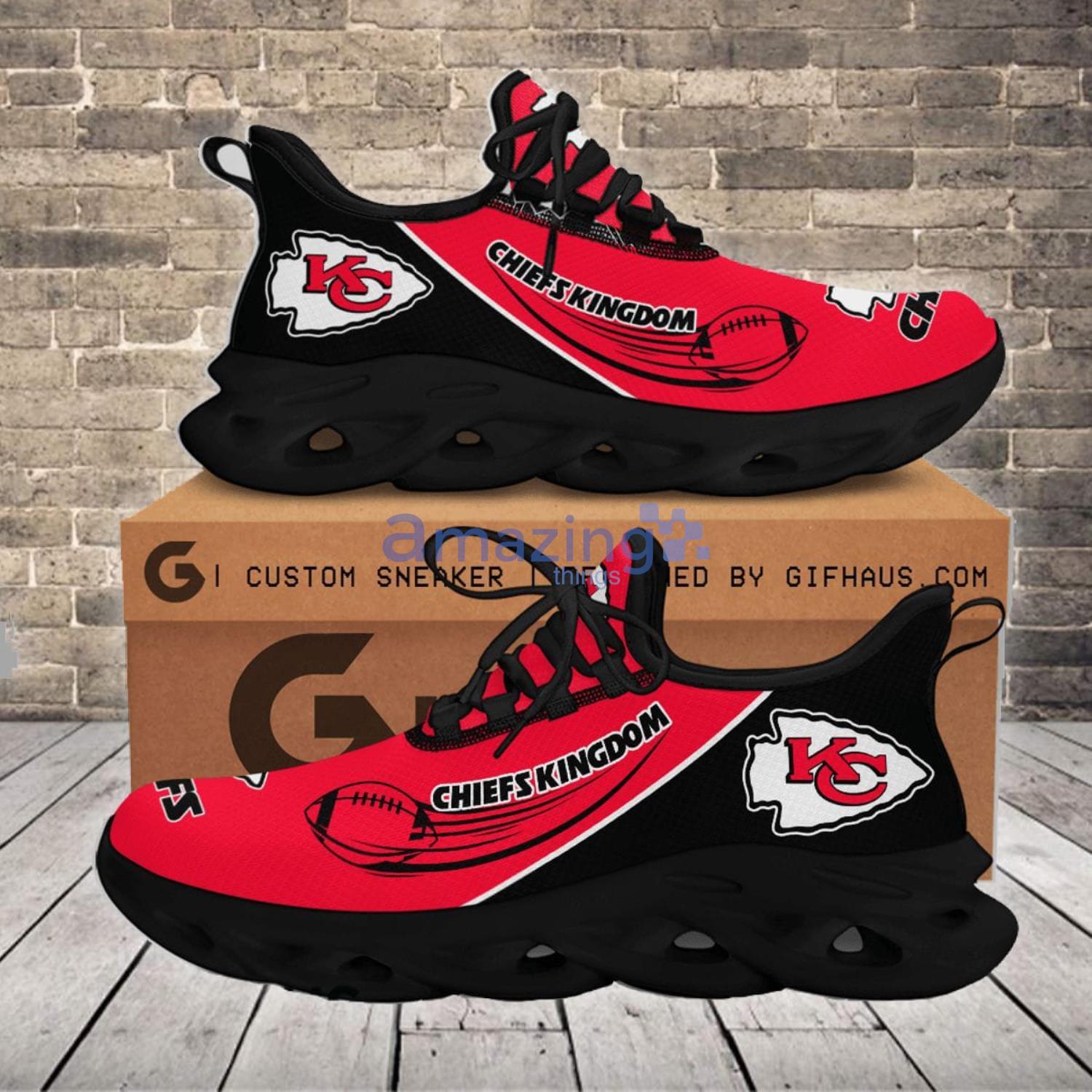 NFL Kansas City Chiefs KC Kingdom Red Max Soul Shoes Product Photo 1