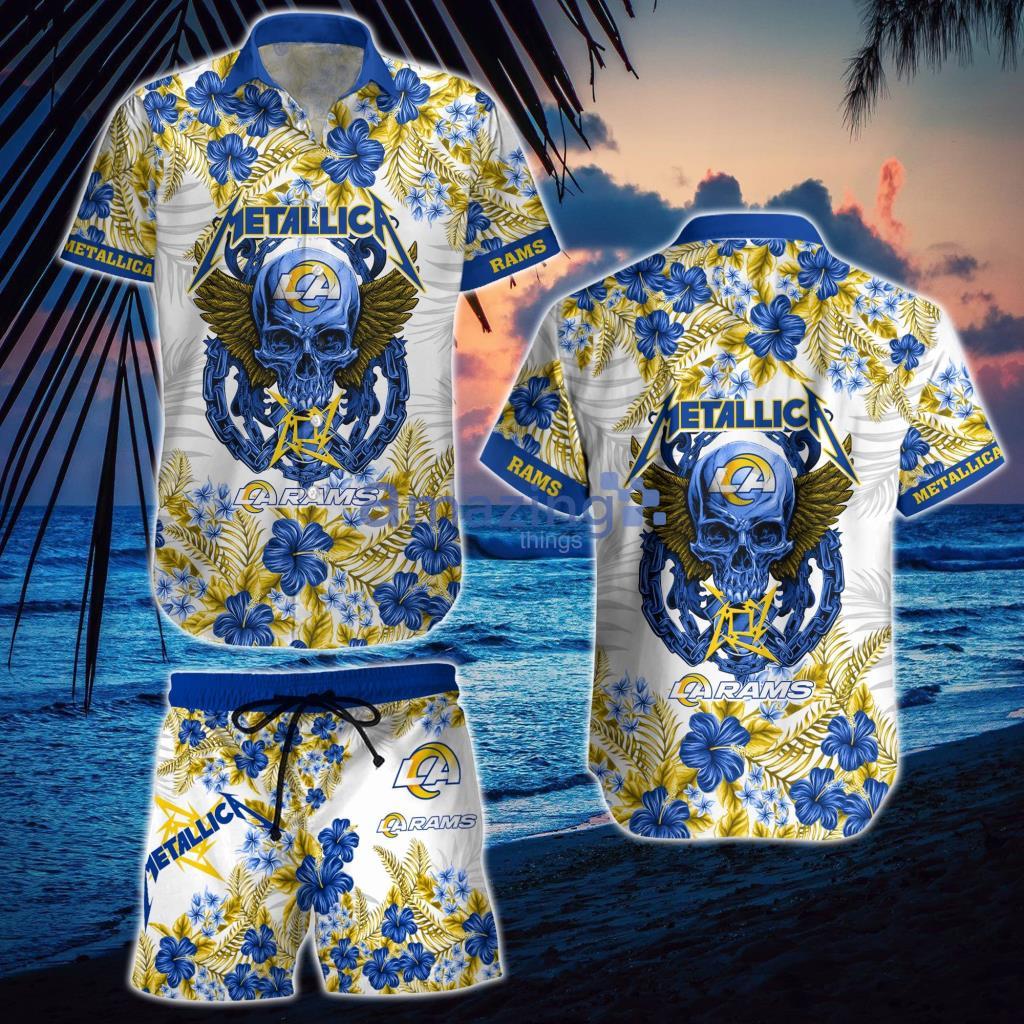 Los Angeles Rams NFL Hawaiian Shirt Warm Days Aloha Shirt - Trendy