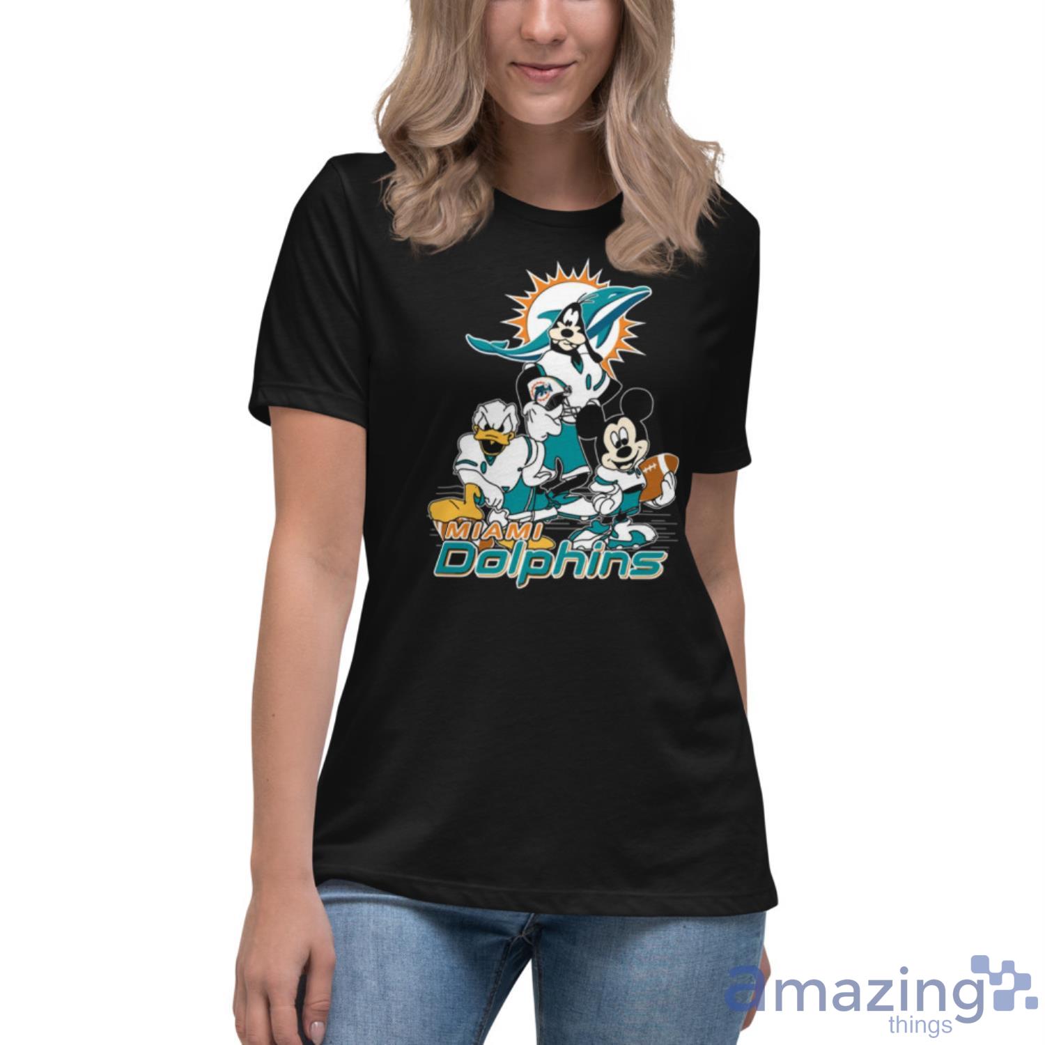 NFL Miami Dolphins Mickey Mouse Disney Football T Shirt Youth