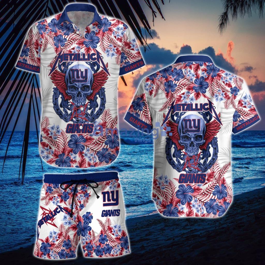 NFL New York Giants -Metalica-Hawaii Shirt And Short