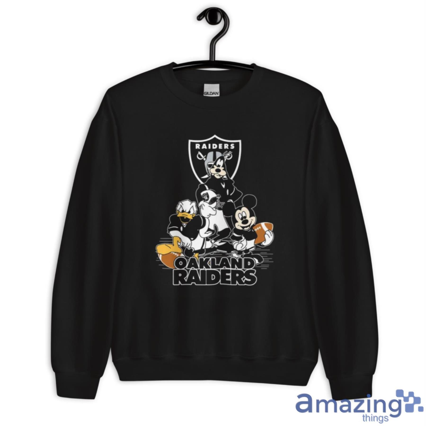 NFL Oakland Raiders Mickey Mouse Donald Duck Goofy Football Shirt Hoodie