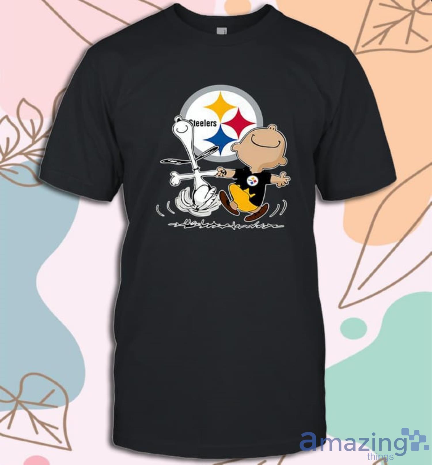 Nfl Pittsburgh Steelers Charlie Brown Snoopy Pittsburgh Steelers T-Shirt  For Fans