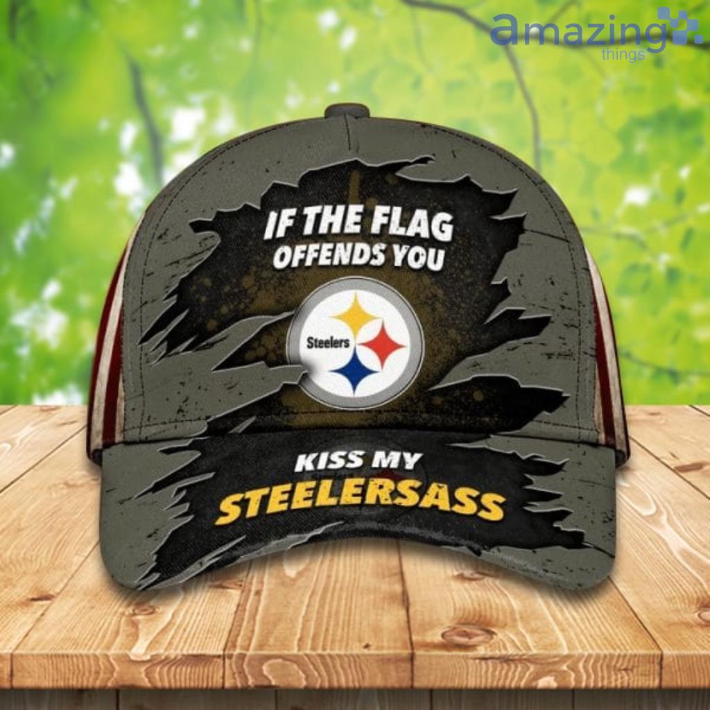 Pittsburgh Steelers Youth Pre-Curved Snapback Hat - Black