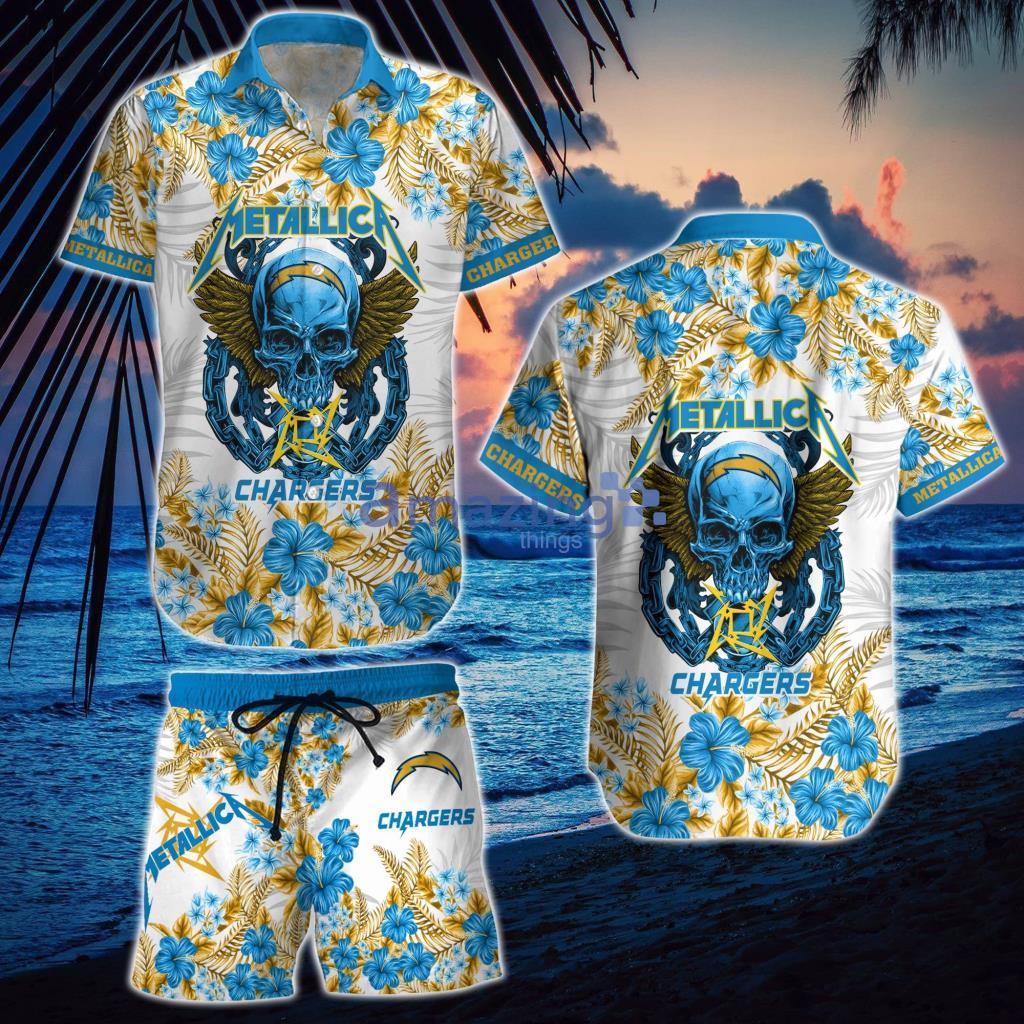 NFL San Diego Chargers -Metalica-Hawaii Shirt And Short