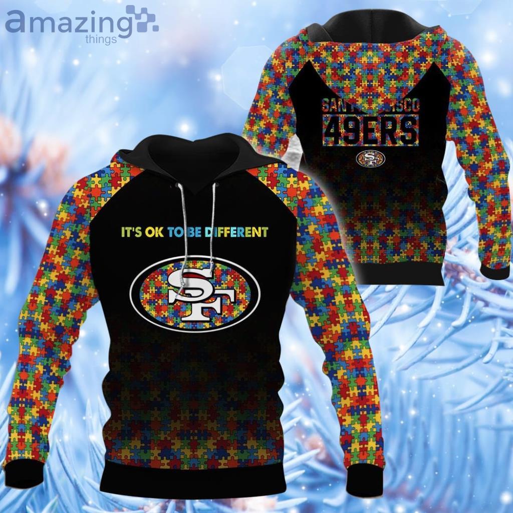 San Francisco 49ers NFL Autism All Over Printed 3D Shirt For Fans