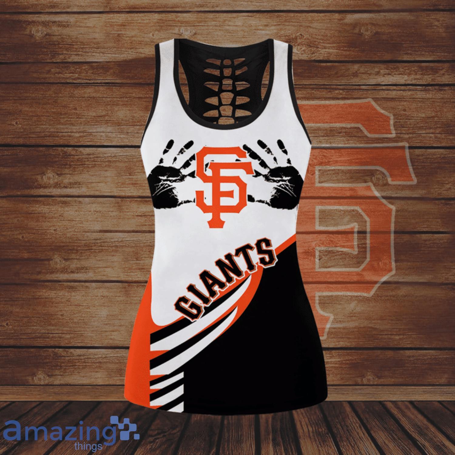 NFL San Francisco Giants Combo Hollow Tank Top And Leggings For Women