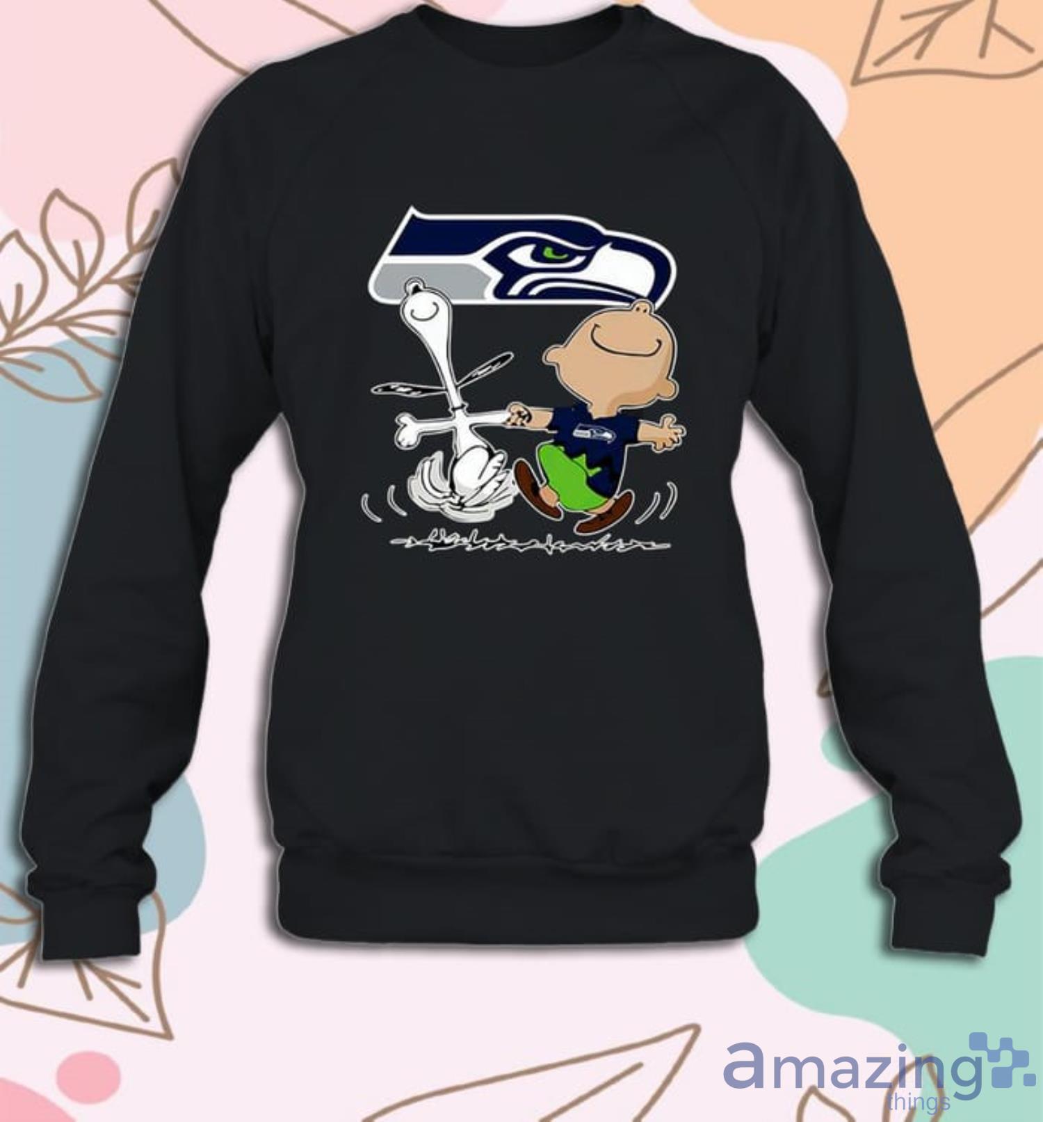 Nfl Seattle Seahawks Charlie Brown Snoopy Seattle Seahawks T-Shirt For Fans