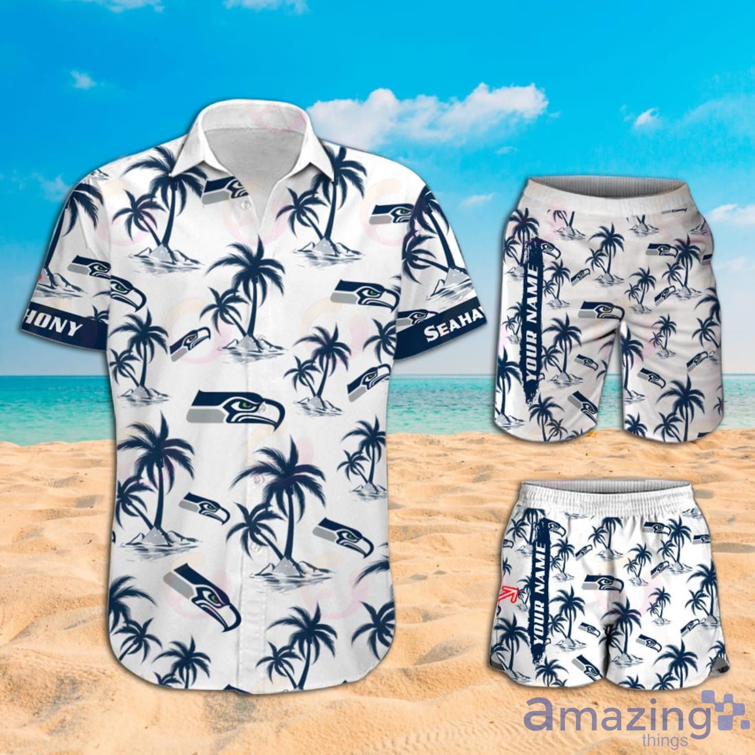 HOT Seattle Seahawks NFL Summer Hawaiian Shirt And Shorts