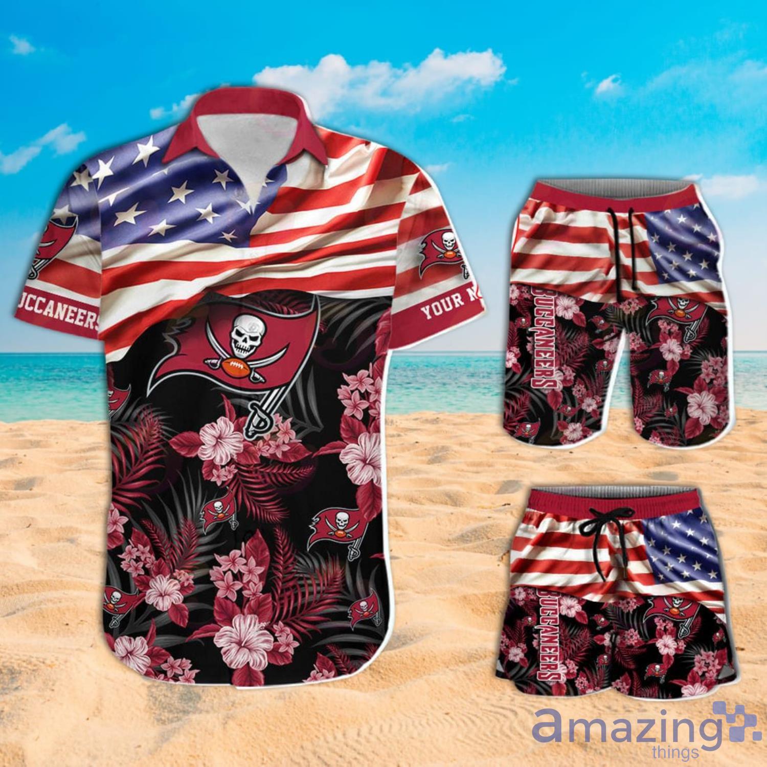 Personalized Tampa Bay Buccaneers Hawaiian Shirt And Shorts NFL