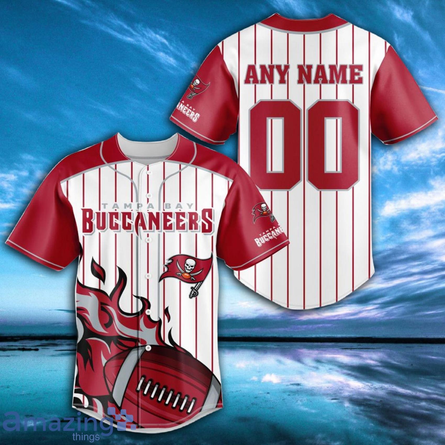 Personalized Name 3D Tampa Bay Buccaneers NFL Baseball Jersey