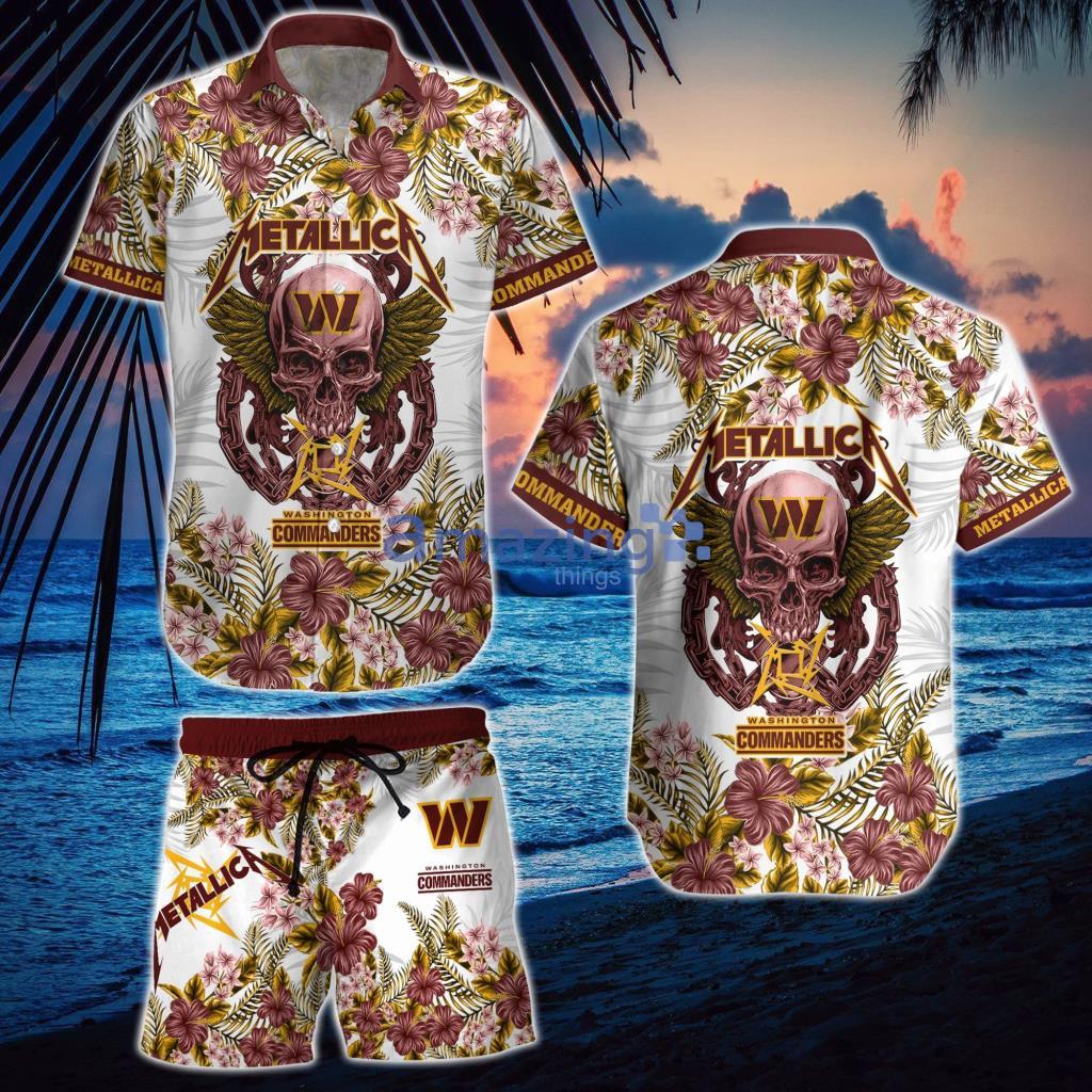 Washington Commanders 3D Hawaiian Shirt And Shorts For Men And