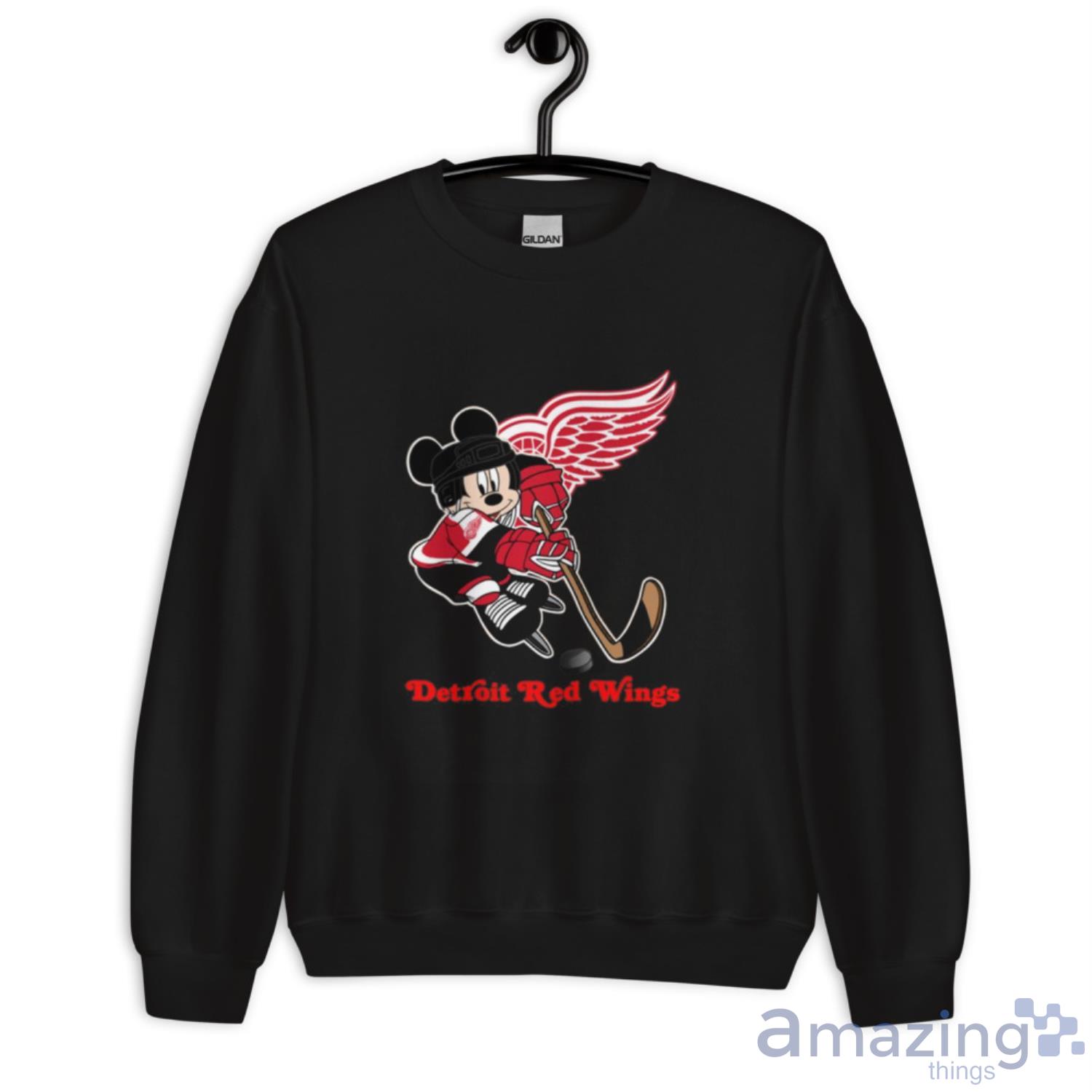 Detroit Red Wings Jersey Sweatshirt Detroit Tee Hockey Sweatshirt