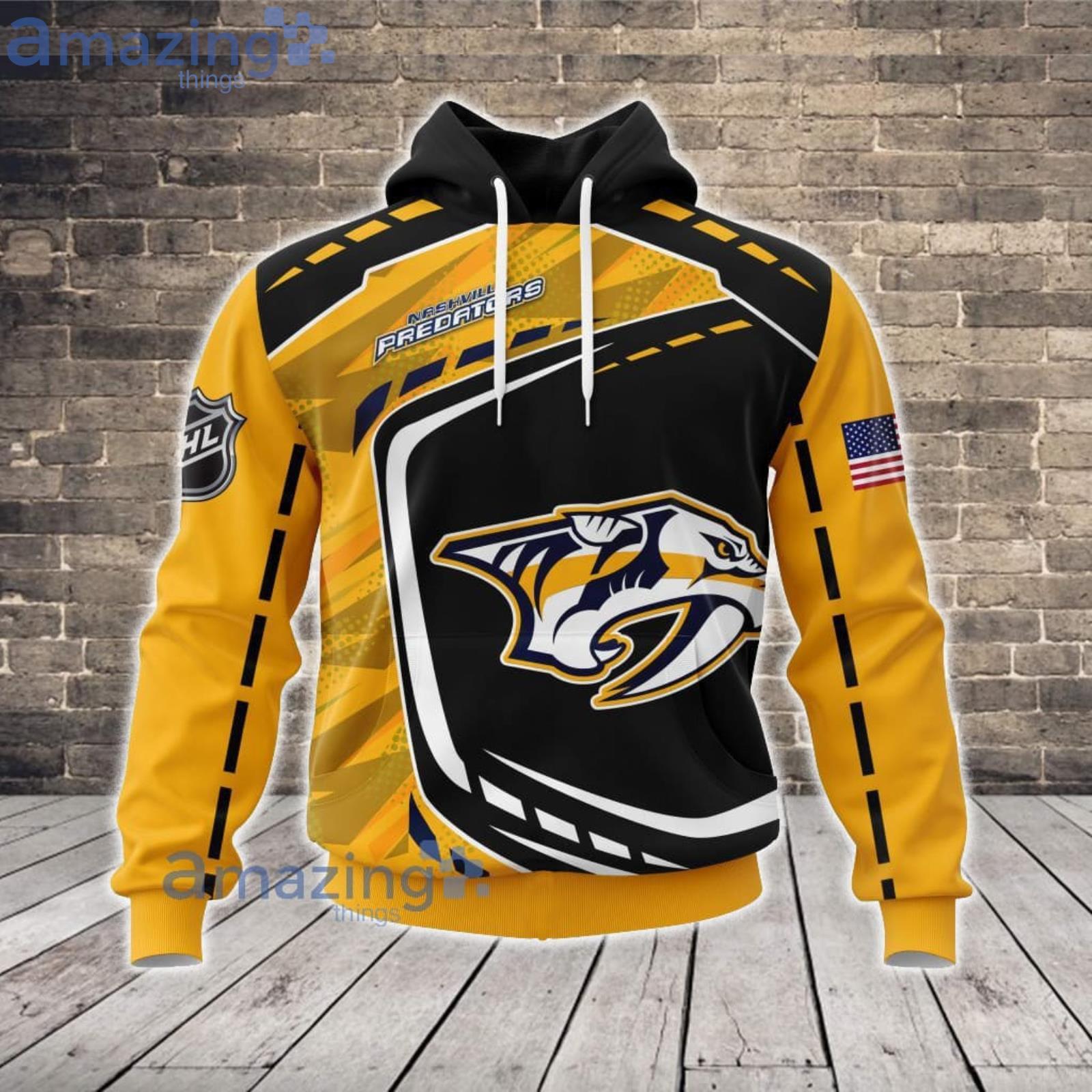 NHL Nashville Predators 3D Hoodie Zip Hoodie For Fans Sport Team Product Photo 1