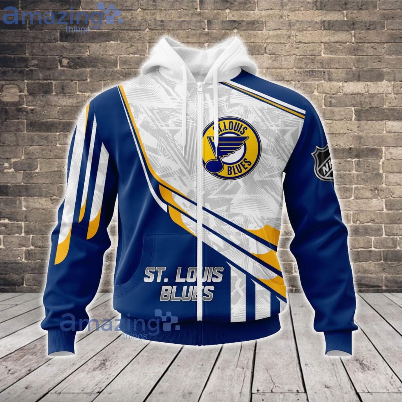 NHL St. Louis Blues Vintage 3D Hoodie Zip Hoodie For Fans Sport Team