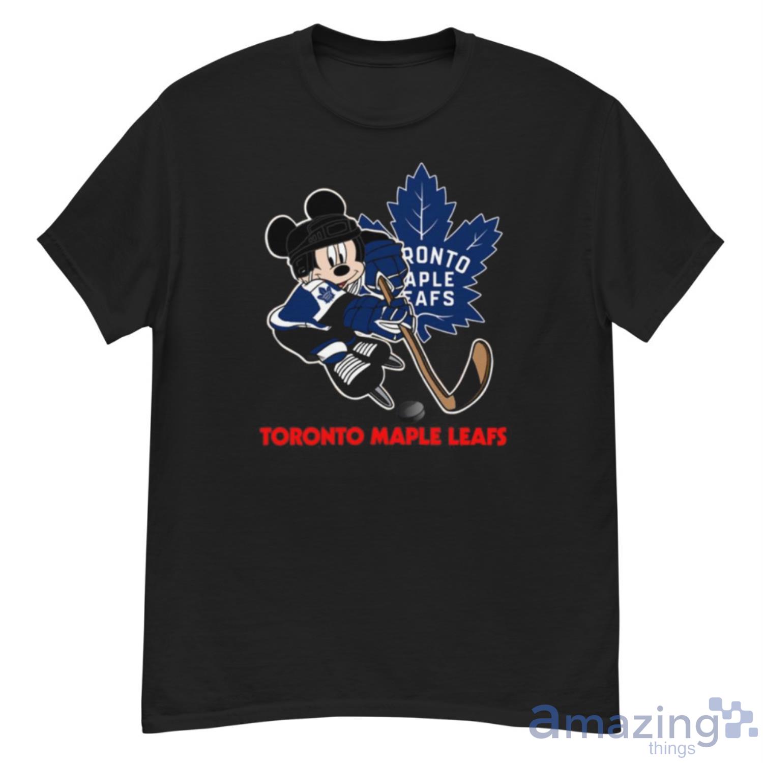 NHL Hockey Mickey Mouse Team Toronto Maple Leafs Unisex Jersey Tee 