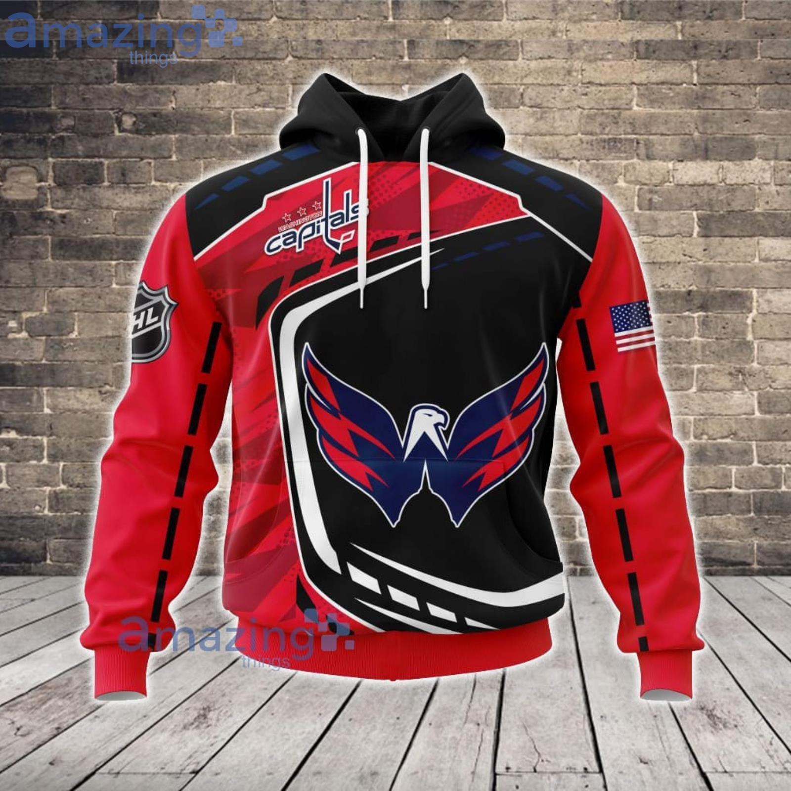 Washington capitals zip outlet up hoodie