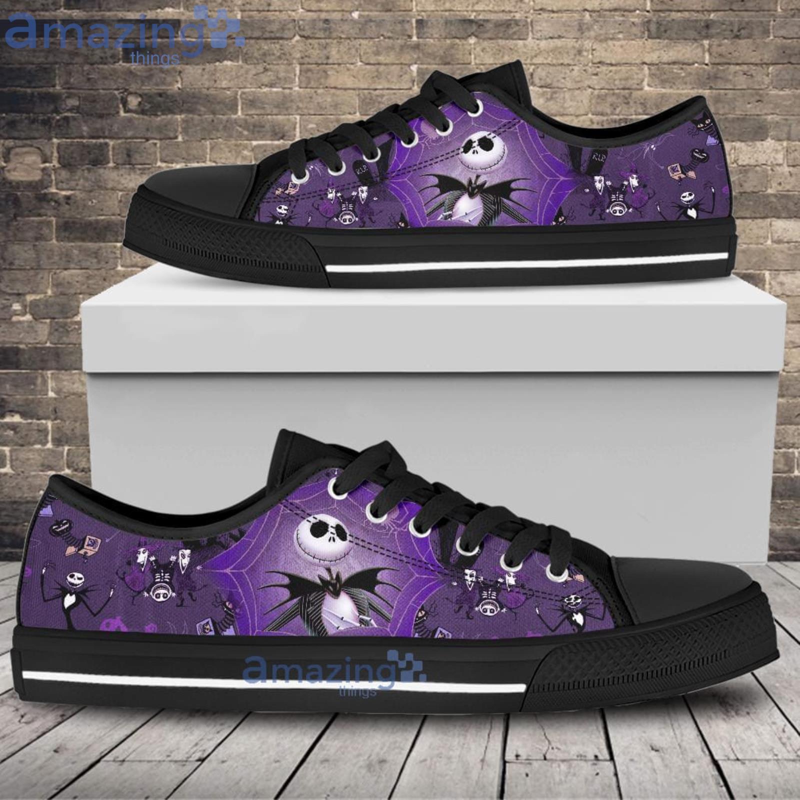 Nightmare Before Christmas Jack and Sally Low Top Shoes Gift For Christmas Product Photo 1