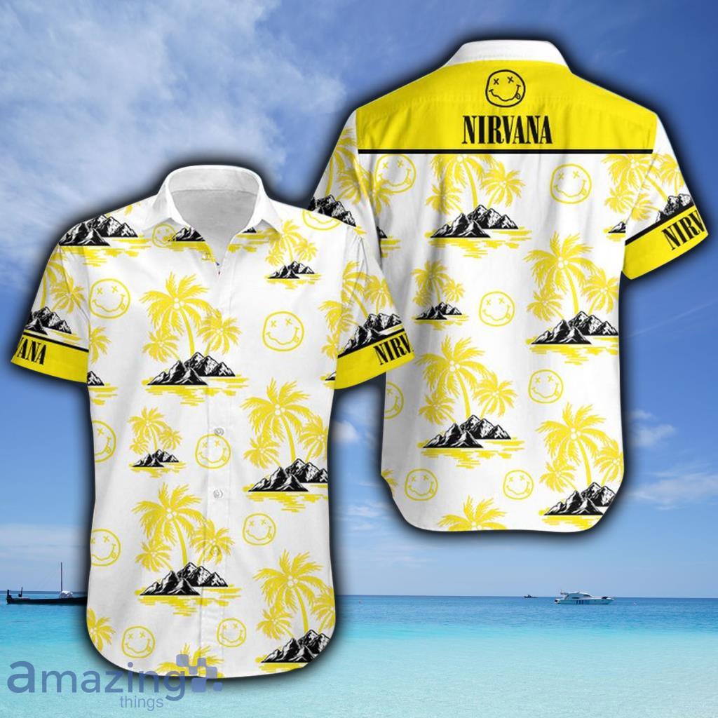 Nirvana Palm Tree Tropical Hawaiian Shirt - Nirvana Palm Tree Tropical Hawaiian Shirt