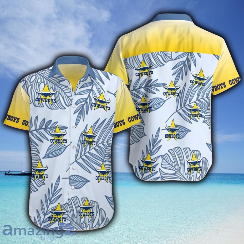 North Queensland Cowboys Summer Tropical Hawaiian Shirt - North Queensland Cowboys Summer Tropical Hawaiian Shirt