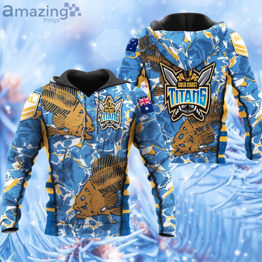 NRL Gold Coast Titans Hoodie 3D All Over Print - NRL Gold Coast Titans Hoodie 3D All Over Print