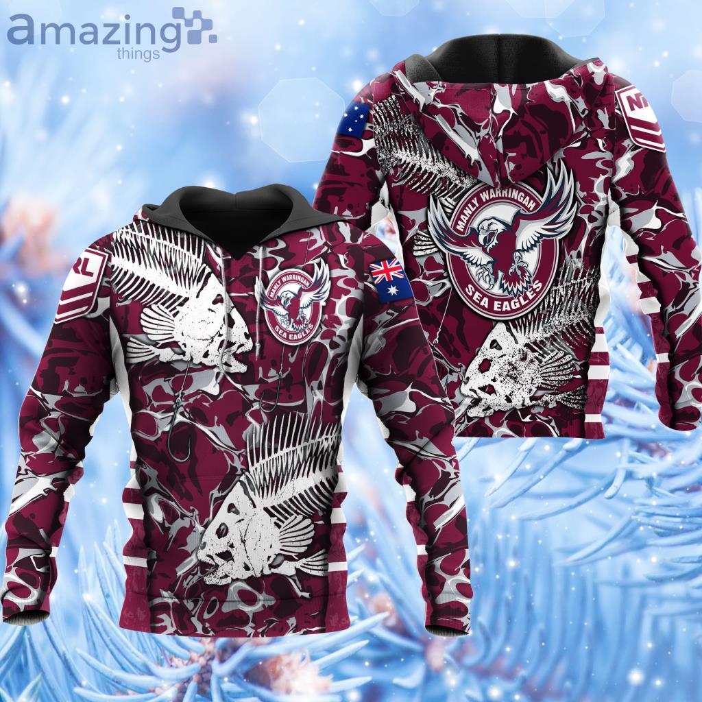 NRL Manly Sea Eagles Hoodie 3D All Over Print - NRL Manly Sea Eagles Hoodie 3D All Over Print