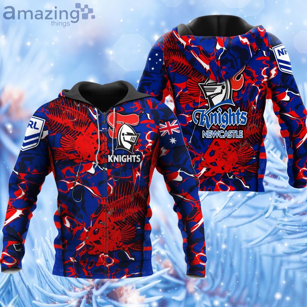 NRL Newcastle Knights Hoodie 3D All Over Print - NRL Newcastle Knights Hoodie 3D All Over Print