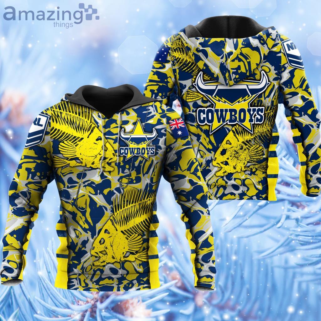 NRL North Queensland Cowboys Hoodie 3D All Over Print - NRL North Queensland Cowboys Hoodie 3D All Over Print
