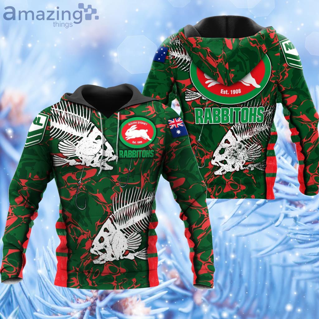 NRL South Sydney Rabbitohs Hoodie 3D All Over Print - NRL South Sydney Rabbitohs Hoodie 3D All Over Print