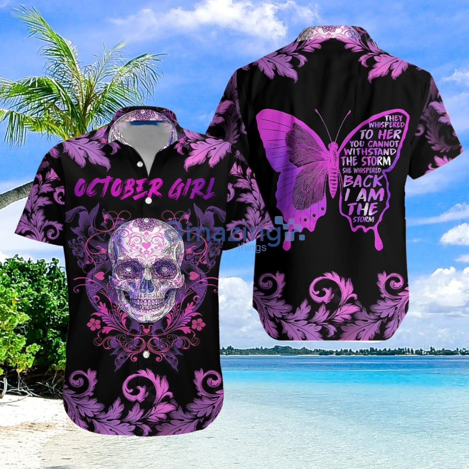 October Girl Aloha Hawaiian Shirt Men And Women Summer Gift Product Photo 1